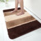 Paradise Products Badematte, rutschfest, super saugfähig, wasserfest, waschbarer Teppich, Badematten, weiche, dicke Mikrofaser, saugfähig, Badezimmerteppich, Bodenmatte (braun/groß, 40 x 60 cm,