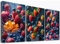 WQBQKKX 3er Set KüChenbilder Deko Bunte Früchte Xxl Leinwand Bilder,Rot, Grün Wandbilder Wohnzimmer KüChe Esszimmer Badezimmer Wanddeko-30x45cmx3 Gerahmt