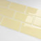 10 Sheet Yellow Cream 3D Vinyl Wall Tile Sticker Transfers, Thicken Peel and Stick Self-adhesive Waterproof Splashback Stick on Tile Decals for Kitchen Bathroom Wall, 30cmx13cm