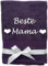 KIDDI-MEDIA Handtuch/Duschtuch mit personalisierter Bestickung wie z.B. Name/Verschiedene Größen und Farben | 500 g/m² | 100% Baumwolle Frottier (Aubergine, 70 x 140 cm)