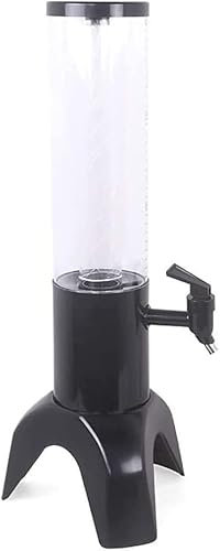 BGFYUSF Dispensador de Agua con Torre de Cerveza y Accesorio de Barra para el hogar. Dispensador de Bebidas para Fiestas con Torre de Cerveza， 1，5 l， dispensador de，Black