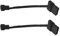 Create idea 2pcs 4 Pin M-olex Pass Through to 3 Pin Fan Power Connector Adapter Short Cable 13CM with Sleeving For Computer Fan Power Modification and Upgrade