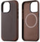 maogoam for iPhone 14 Pro Max Case Leather, Genuine Crazy Horse Leather Case for iPhone 14 Pro Max,Compatible with MagSafe, Indiana-Jones Style, Dark Brown