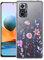 Pazpnoy Handyhülle für Xiaomi Redmi Note 10 Pro,Transparent Blume Muster Mädchen Hülle,Dünn Weich Silikon SchutzHülle,Stoßfeste Kratzfest TPU Case Cover-3