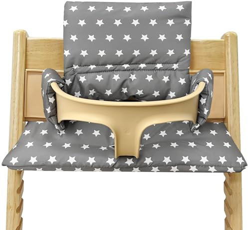 BORDEAG Hochstuhl Sitzkissen für Stokke Tripp Trapp, Hochstuhl Sitzauflage, Sitzkissen mit Niedlichen Grafiken, Sitzauflage, Hochstuhlkissen, Komfort Einfachen Reinigung, Maschinen Waschbar (C)