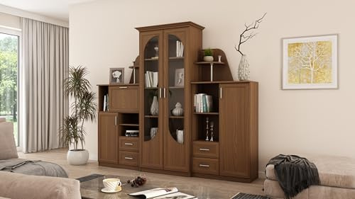 e-Meblast Wohnwand Texas Modern Schrankwand Hängeschrank Wohnzimmer | Modern Schrankwand, Hängeschrank, Wohnzimmer