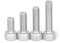 5/10 Pieces DIN912 M3 M4 M5 M6 M8 Full Thread 304 Stainless Steel Black 12.9 Grade Steel Hexagon Head Cap Hexagon Socket Bolt Screws(304,100MM_10PCS M5)