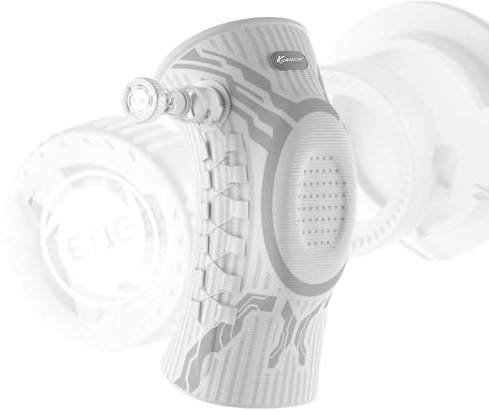 Kuangmi Rodillera Soporte Profesional para Alivio del Dolor, Recuperación Articular, Uso Deportivo y Diario W-R-XL