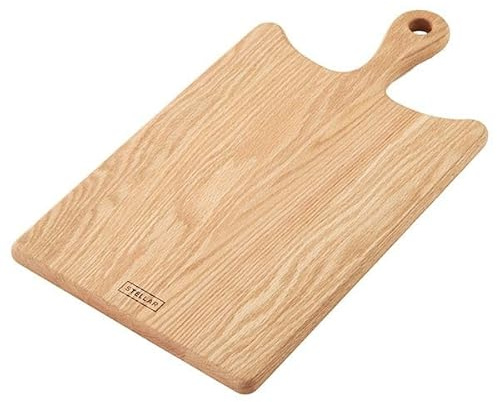 Stellar Kitchen Pure Oak Chopping Board - 53 x 29 x 2 cm, 100% Natural Oak & Knife-Friendly Surface Cutting Board