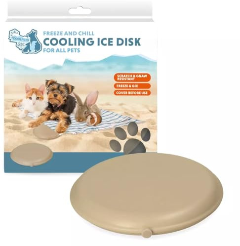CoolPets Cooling Ice Disc Beige – Kühlung für Haustiere – Kühlscheibe – Beige