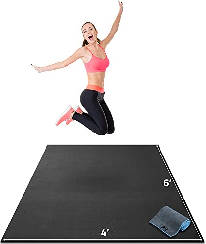 Gorilla Mats - Hochwertige große Trainingsmatte – 1,8 x 1,2 x 0,6 cm, ultra-langlebig, rutschfest, Trainingsmatten für Heim-Fitness-Studio-Bodenbelag – Plyo, HIIT, Jump...