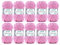 Gründl Wolle Filzwolle uni - Dicke Wolle zum Filzen in der Waschmaschine - Strickgarn zum Filzen - Weich und hautfreundlich - 100 % Schurwolle - 10 Knäuel 50 g /50 m -Nadelstärke 8 -9 - Rosa