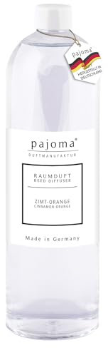 pajoma® Raumduft Nachfüllflasche 1000 ml, Zimt-Orange | Nachfüller für Lufterfrischer | intensiver und hochwertiger Duft in Premium Qualität