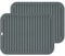 Smithcraft Trivet Mats Premium 9X12 Big Silicone Table Mats Trivets for Hot Dishes,Pots and Pans - Waterproof Trivet mat, (Set of 2) Color Gray