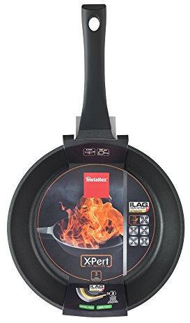 Metaltex XPERT - Sartén Aluminio Fundido, 26 cm, antiadherente 3 capas ILAG, Full Induction válido para todo tipo de cocinas