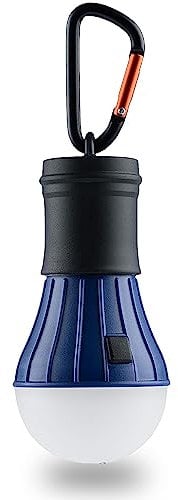 AceCamp® Led Campinglampe Batteriebetrieben [Blau 3AAA Batterien (inkl.)] - Hängelampe Camping Outdoor Gadget - Licht für Zelt - Campingleuchte mit Batterien - Stromausfall Lampe