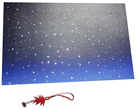 GENERICO 1 quadro Luminoso Cielo Stellato 40x60 cm alto 2,5 cm Effetto Stelle Fibra Ottica funziona a batterie PER PASTORI PRESEPE ricevi un portachiavi sheperds shepherds crib
