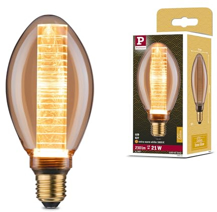 Paulmann 28601 LED lamp B75 Inner Glow 4W Retro lamp Gold with Glass Inner Bulb 1800K Gold Light E27