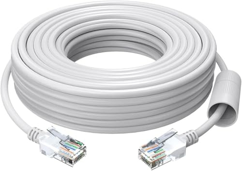 ZOSI - Cavo Ethernet Cat5e ad alta velocità per telecamere di sicurezza POE, lunghezza: 20 m