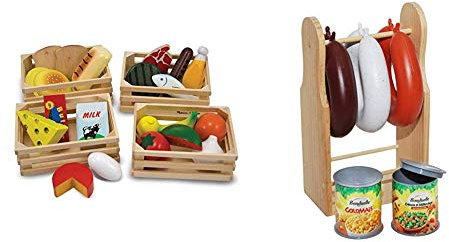 Melissa & Doug Nahrungsmittelgruppen aus Holz (21 Teile) & Christian Tanner 0304.8 - Wurstständer