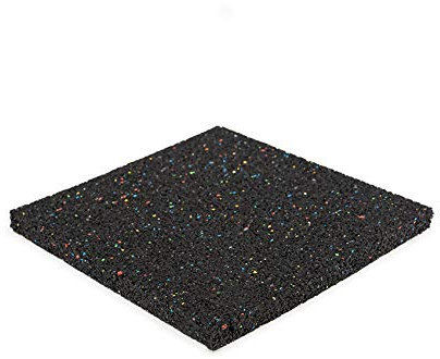 Terrassenpads 200x200x5mm (Set 80 Stück) - Stärke GummiPads - Unterleger aus Gummigranulat - Bautenschutzmatte aus Gummi - Unterlagepads