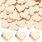 PandaHall 60 Stück 14K Herz Abstandsperlen - Goldene Langlebige Vergoldete Messing Perlen Für DIY-Halskette, Armband, Ohrring Craft Valentine, Muttertag