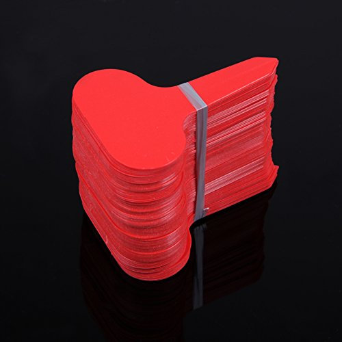 100STK T-Typ Pflanzenschilder Plastik Beschriften Stecketiketten Pflanzenstecker Kunststoff Kindergarten Garten Pflanzenetikett Blume Dick Tag Mark Premium Kunststoff Pflanzenstecker