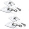 Pack de 2 Verrous Porte de Réfrigérateur sans Cadenas - Verrou Frigo Blanc