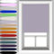 Caecus Lavender Blackout Roller Blinds Made To Measure Window Blinds Easy Fit Child Safe Thermal Properties Home Office Fitting Included Up To 60cm Width x Up To 160cm Drop