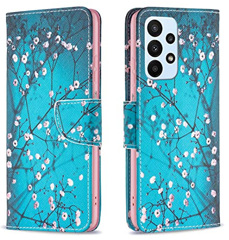 Thoankj Samsung Galaxy A53 5G Case Shockproof Slim PU Leather Flip Pouch Wallet Phone Silicone Cover with Magnetic Stand Card Holder Slot Protective Smartphone Cases for Samsung A53 5G Kapok
