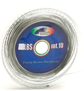 Termosaldante Filo Pesca Acciaio Terminale Lenza Treccia Cavetto Traina Luccio Serra (lbs 40)