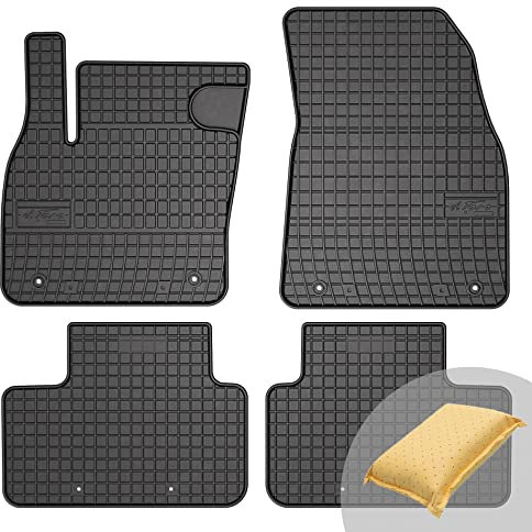 FROGUM EL Toro Gummimatten Ganzjähriges-Set von Autofussmatte Auto Fußmatten für Volvo XC40 ab 2017 | Beständiges Gummi Material | 1,5cm Schutzkante