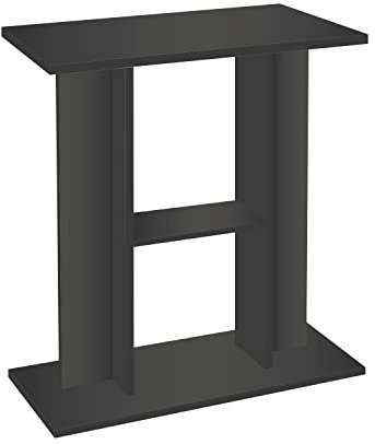 AQPET E-CABINET Support pour aquariums à bibliothèque en bois, noir