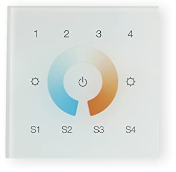 SR-2300-CCT (DT8) DALI Wandcontroller, 16 Szenen - LED Controller für präzise CCT-Steuerung - Hochwertiger DALI-Wandcontroller von YULED