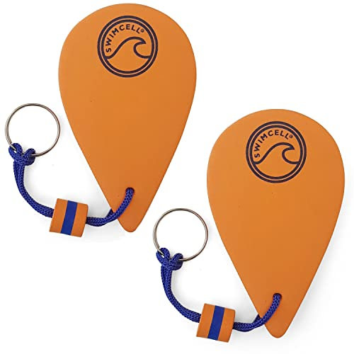 SwimCell Schlüsselanhänger Schwimmend für Boots Schlüssel, Tragfähigkeit 60g, 3 x mehr als ein Kork Schlüsselschwimmer. Schlüsselring zum Segeln, Boot fahren, Kajak, Wassersport. (2)