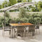 Yolola 7-TLG gartenmöbel essgruppe Rattan Garten sitzgruppe 6 Personen gartenmöbel Set 6 stühle mit Tisch Balkon möbel terrassenmöbel gartenlounge Set Gartengarnitur-7-tlg-4
