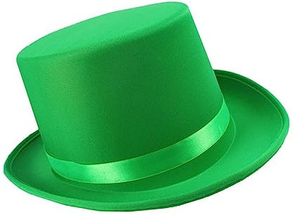 VICASKY Frühlingsferien-Zylinder Grüne Irische Festivalkappe St Pattys Day Partyzubehör Paradekostüm Zum Irischen Tag St Patrick Hut Patricks Day Fabelhafter Hut Mann Partybedarf Cosplay