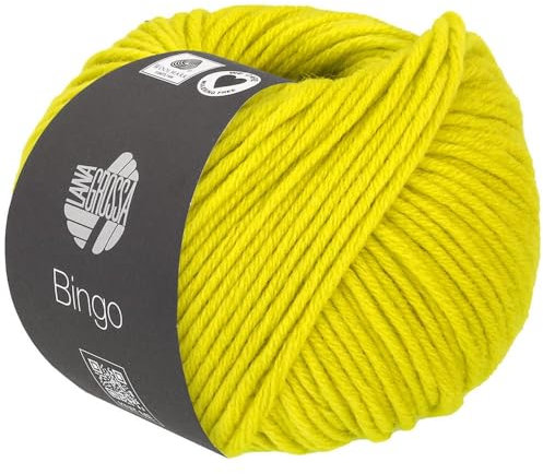 LANA GROSSA Bingo | Extrafeine Merinowolle waschmaschinenfest und filzfrei | Handstrickgarn aus 100% Schurwolle (Merino extrafein) | 50g Wolle zum Stricken & Häkeln | 80m Garn FB 765