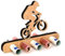 Giftota - Originelle Geburtstag Geldgeschenk Holz - Geschenk für BMX Fahrer - Mountainbike, Gelände Fahrrad Geldgeschenk - Geschenke aus Holz - Geschenke Geldgeschenk für Frauen & Männer
