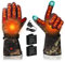 Beheizbare Handschuhe Herren Damen, Wiederaufladbare Beheizte Skihandschuhe, Lychee-Touchscreen, Sofortige Erwärmung, Handwärmer, Wasserdicht, mit 7.4V, 3000mAh Batterie*2 für Motorrad-Skifahren (M)