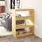 Homgoday Bücherschrank/Raumteiler 80x35x103cm Massivholz Kiefernholz Bücherregal Lagerregal Standdisplay Lagerregal Regal Regal für Wohnzimmer Home Office Möbel Bücherregal