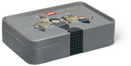 Room Copenhagen Caja de Ordenamiento LEGO - Organizador de Minifiguras, Vehículos y Elementos - Material Plástico Seguro, Portátil y Personalizable, Harry Potter