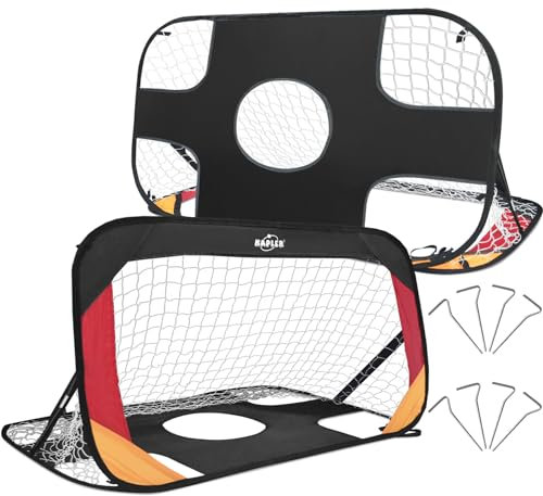 Kapler Pop-up Fußballtor 120x75cm: Faltbar Kinder Set Goal für Garten & Indoor Outdoor