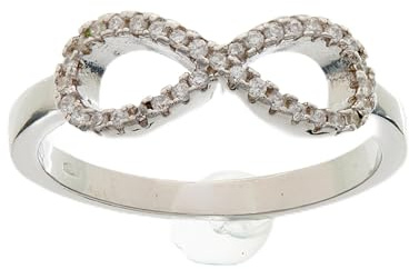 Beneto Ring Silver Ring Infinity AGG208 - Schaltung: 56 mm sBE0440-56 Marke, Estándar, Nicht-Edelmetall, Kein Edelstein