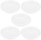 Holibanna 10pcs Glass Candle Holder Tray Pillar Candle Plates with Beaded Rim Candlestick Stand Jewelry Trinket Dish Round Coaster Table Centerpiece for Decoration