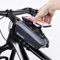 GADISTA FRANCE, support telephone velo jusqu'a 7 pouces avec Boîte à Gants Intégrée.Sacoche velo amovible avec fixation innovante et rotation à 360°- Porte telephone velo Ideal cadeau homme femme noel