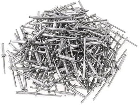 Set rivetti in alluminio rivetti ciechi per rivettatrice 3.2 4 4.8 mm (4,8x30mm, 32, Pezzo)