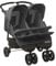 Willood Tandem Kinderwagen Geschwisterwagen Zwillingskinderwagen Anthrazit Stahl