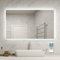 byecold Heated Mirror Infrared Heating Panel (1000 x 600) | 580w | Smart Mirror Heater with LED Light | Built in Thermostat- Remote Contro