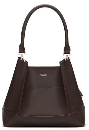 Carlheim, Gotland Genuine Leather collection, Velvet Genuine Leather Handbag (Brown)